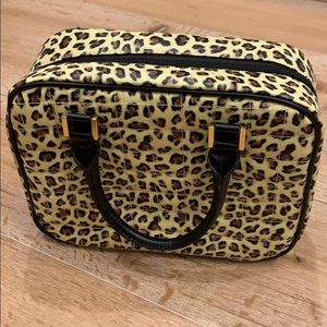 Animal print jewelry carryall